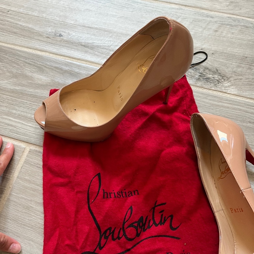 Christian Louboutin open toe pumps